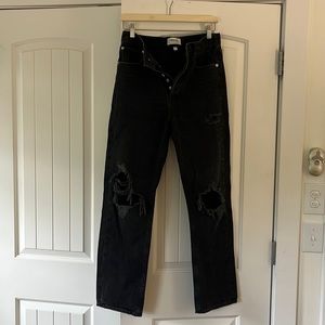 AGOLDE 90’s Mid Rise Loose Fit Black size 25 (fits 26)